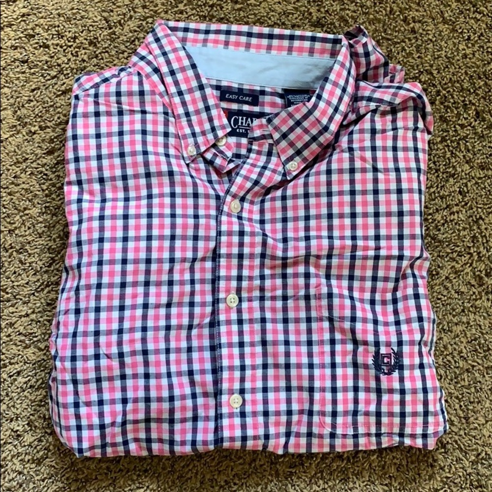 Chaps XXLarge Plaid Button Down